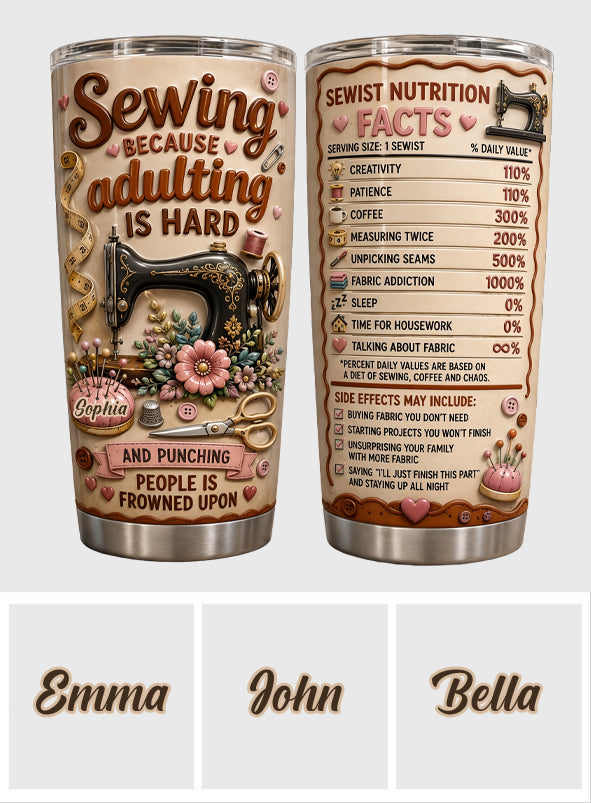 Love Sewing - Personalized Sewing Tumbler