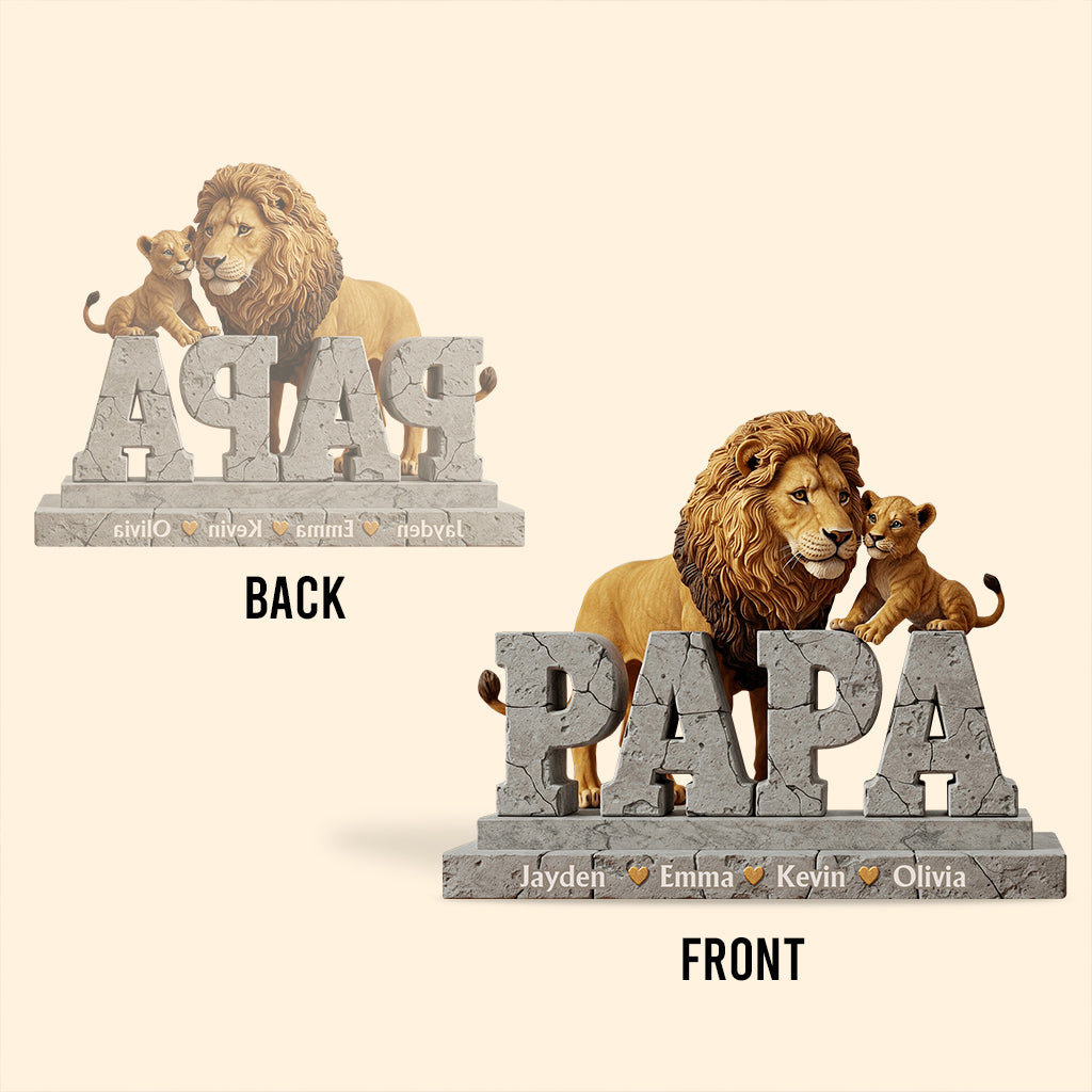 Best Dad Ever - Personalized Father Custom Shaped Acrylic Plaque