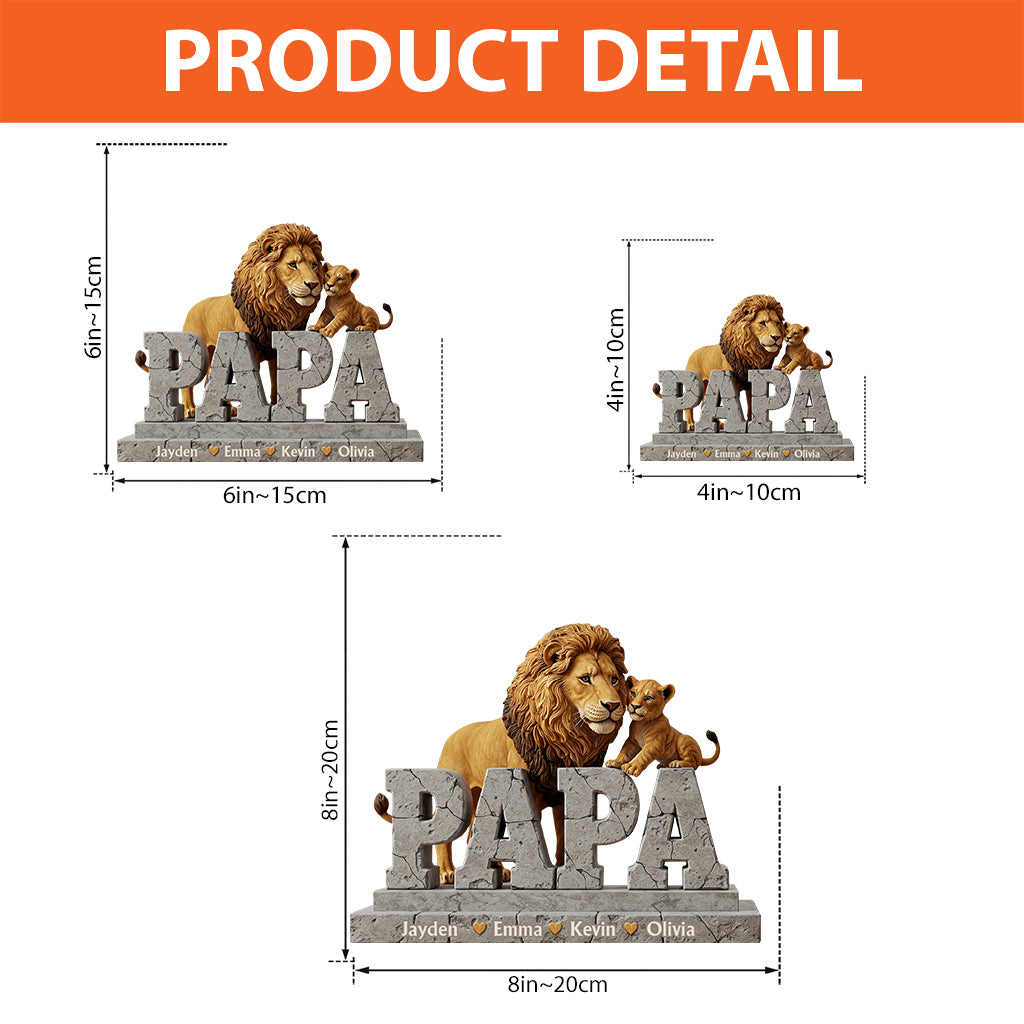 Best Dad Ever - Personalized Father Custom Shaped Acrylic Plaque