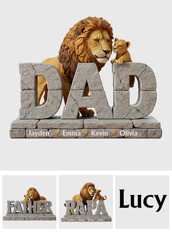 Best Dad Ever - Personalized Father Custom Shaped Acrylic Plaque