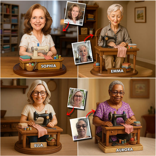 Just A Woman Who Loves Sewing - Personalized Sewing Custom Shaped Acrylic Plaque