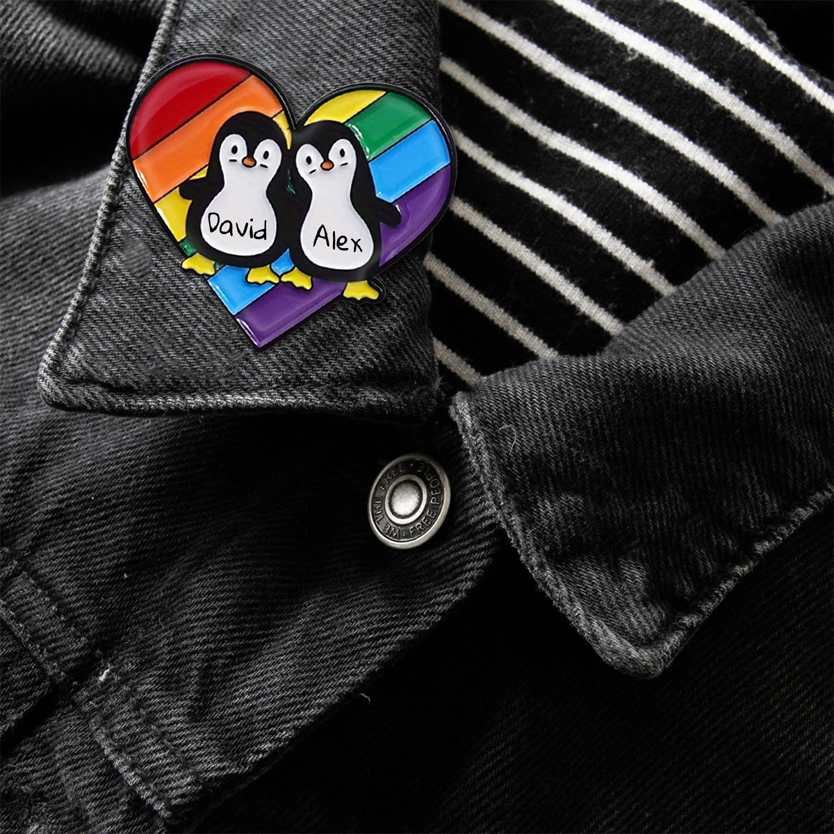 Love Is Love - Personalized LGBT Support Pin
