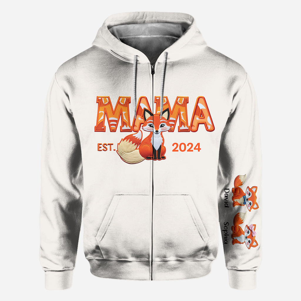 Mama Fox - Personalized Mother All Over Shirt