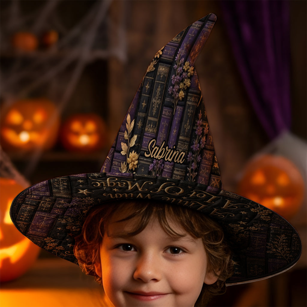 A Little Witch, A Lot Of Magic - Personalized Witch Quilt Witch Hat