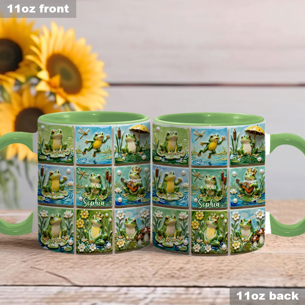 Love Frog - Personalized Frog Accent Mug