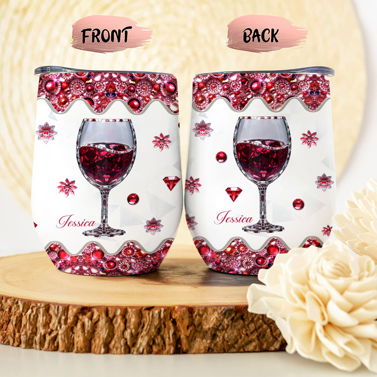 Just A Girl Who Loves Wine - Personalized Wine Tumbler