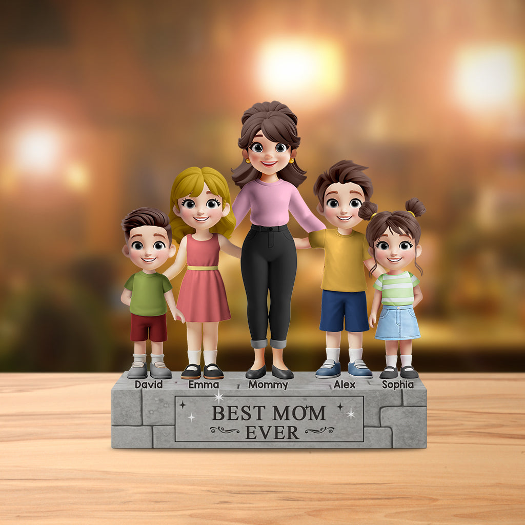 Best Dad Ever - Personalized Father Custom Shaped Acrylic Plaque