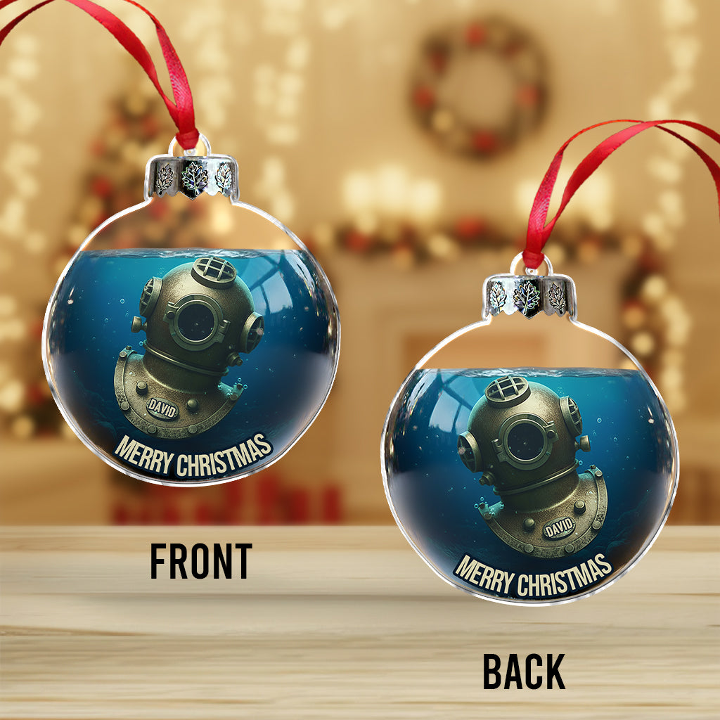 Diving Home For Christmas - Personalized Scuba Diving Ornament