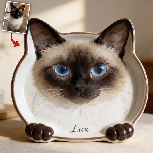 Custom Photo - Personalized Cat Catch-All Tray