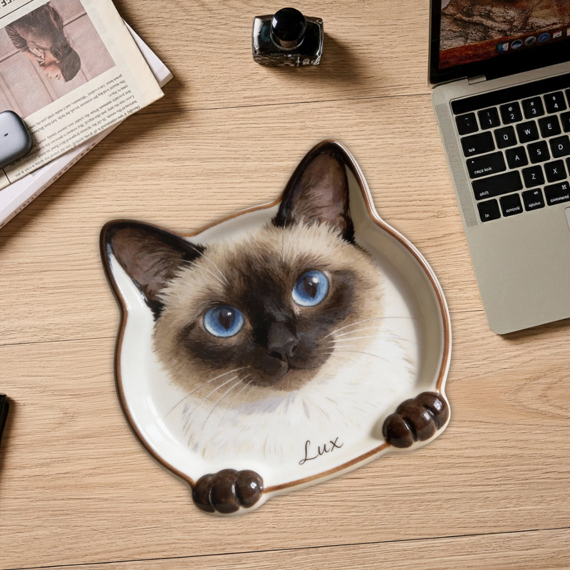Custom Photo - Personalized Cat Catch-All Tray