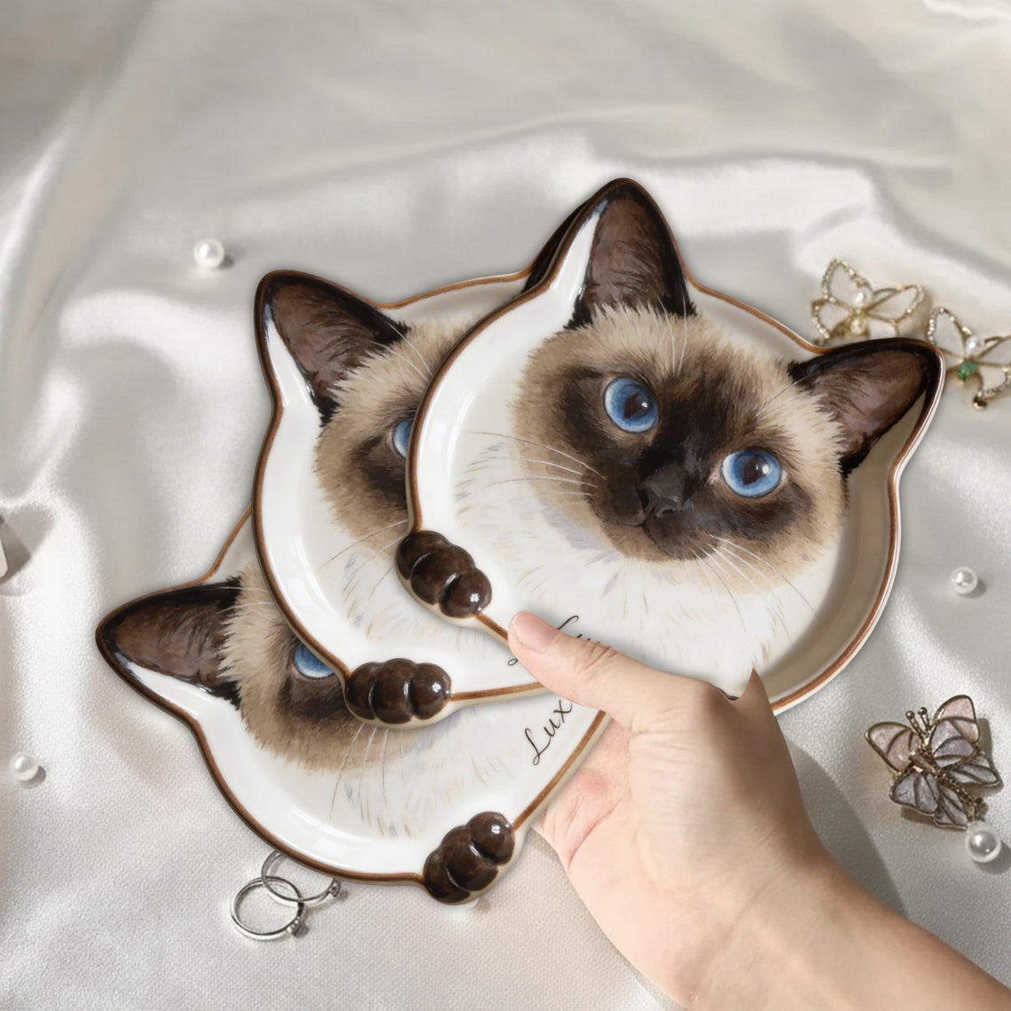 Custom Photo - Personalized Cat Catch-All Tray