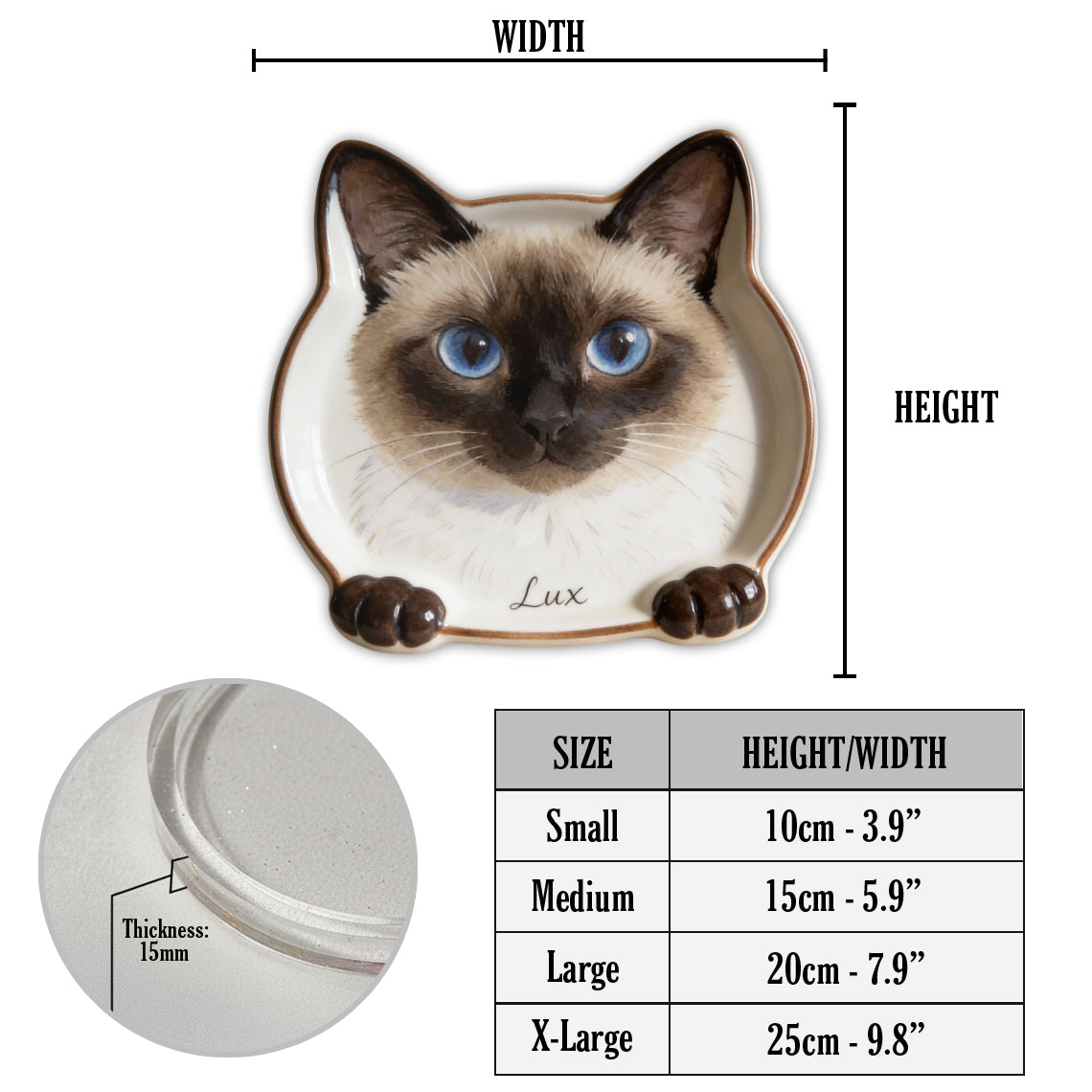 Custom Photo - Personalized Cat Catch-All Tray