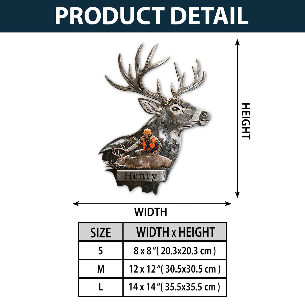 Love Hunting - Personalized Hunting 3D Printed Cut Metal Sign