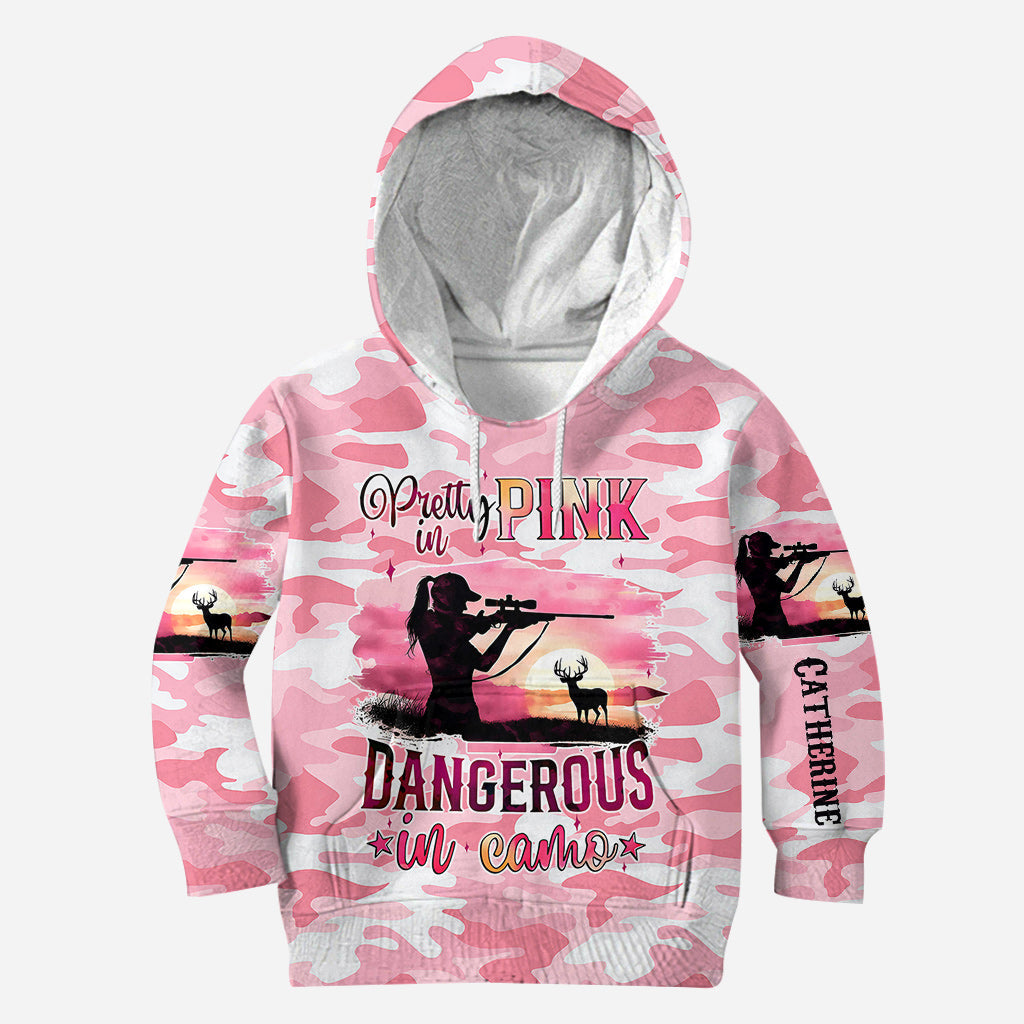 Pink Camo - Personalized Hunting Hoodie and Leggings