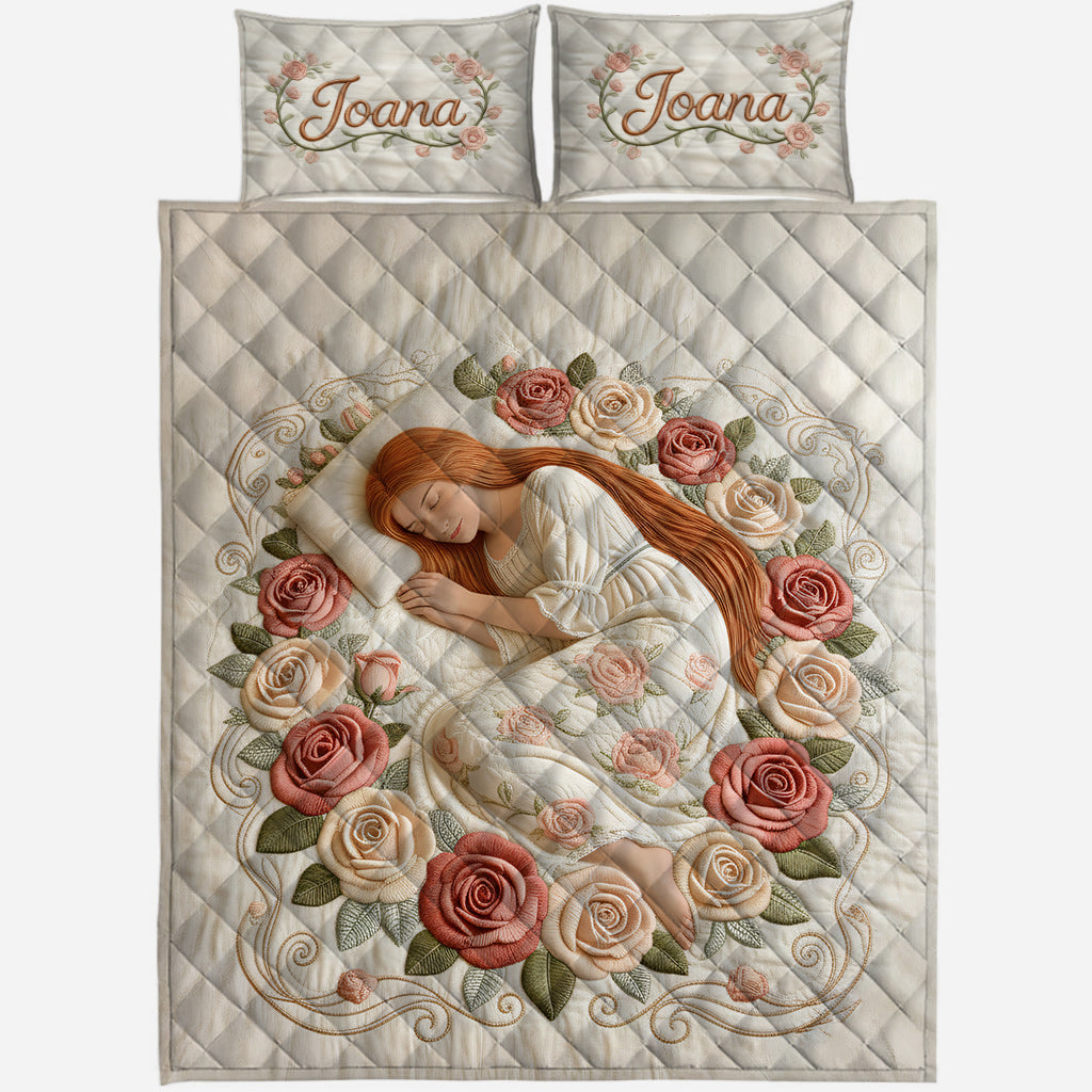 Birthmonth Flower Dream - Personalized Birth Month Flower Quilt Set