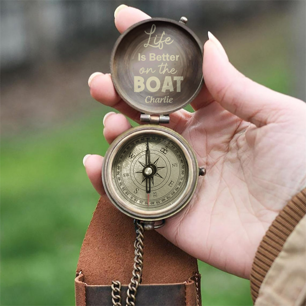 Nautical Marine Life - Personalized Boating Compass