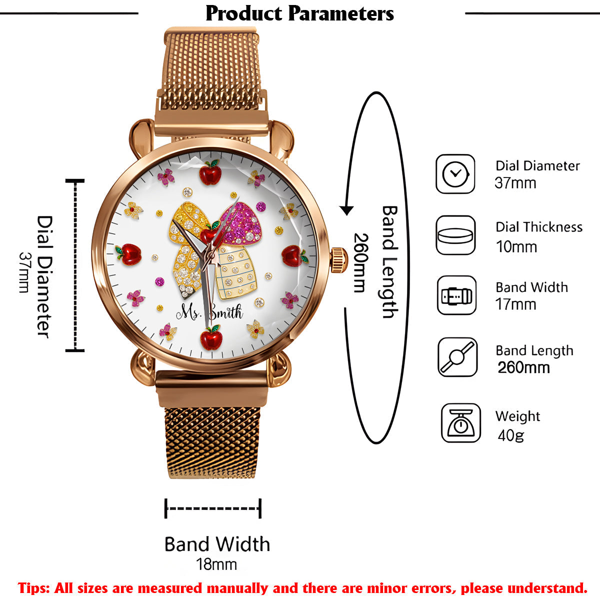 Love Being A Teacher - Personalized Teacher Women Hand Watch