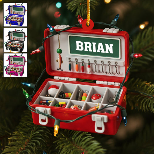 Merry Fishmas - Personalized Fishing Ornament