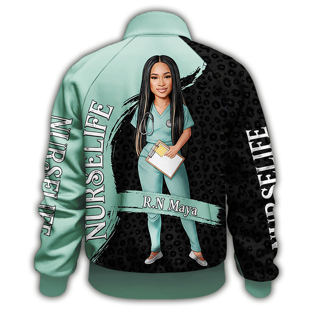 Nurse Life Custom From Any Photo - Personalized Nurse Zip Jacket