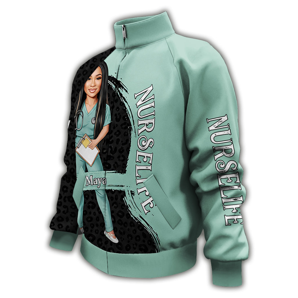 Nurse Life Custom From Any Photo - Personalized Nurse Zip Jacket