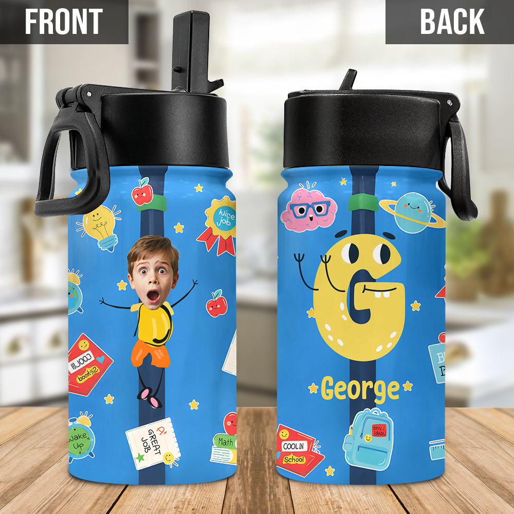 Back To School - Personalized Teacher Kids Water Bottle