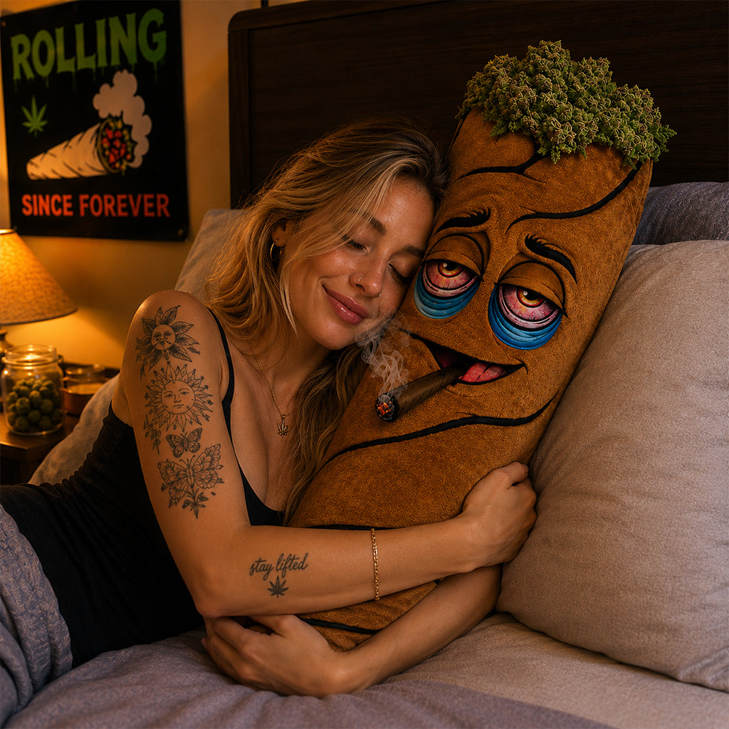 Stoner Gift - Personalized Weed Premium Faux Fur Pillow
