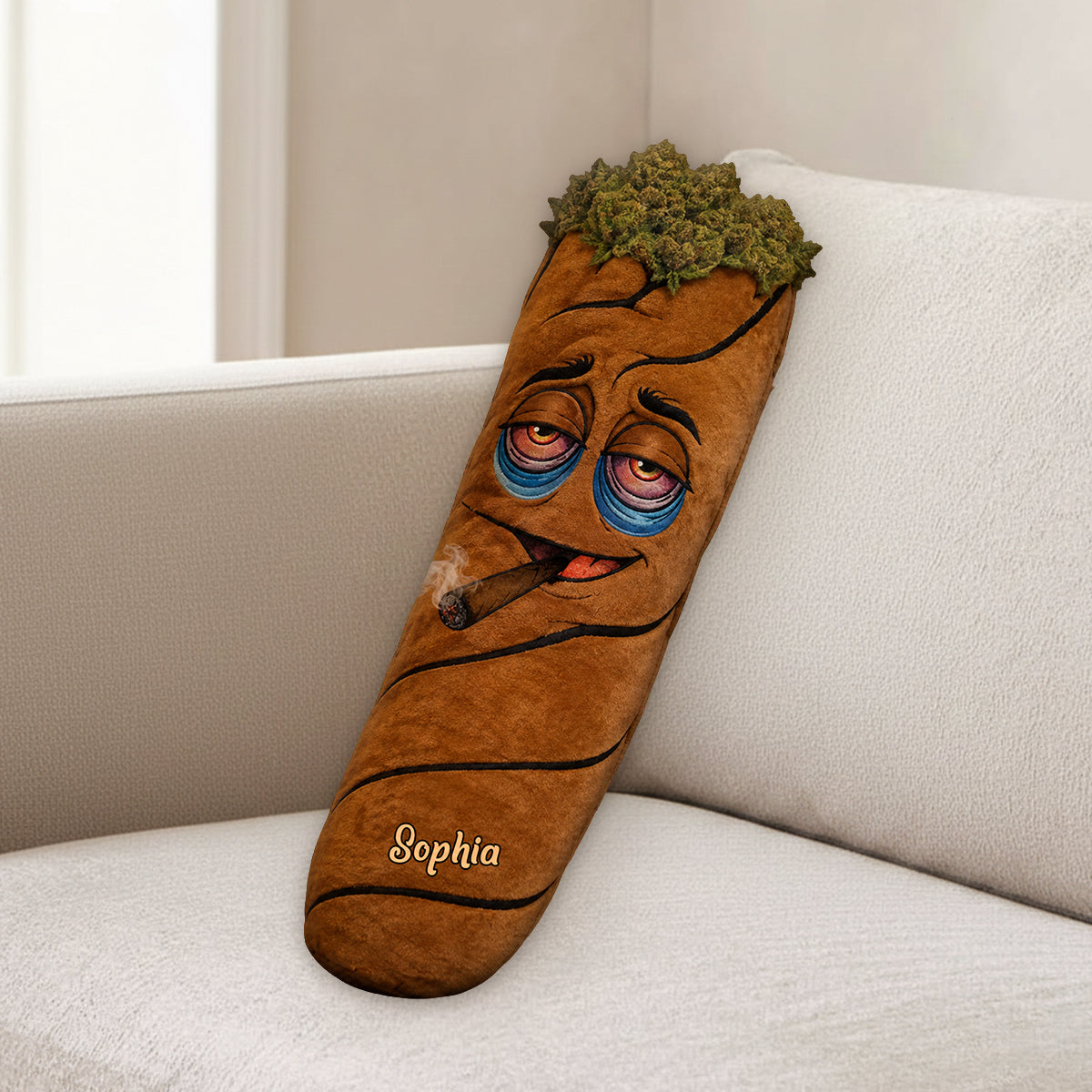 Stoner Gift - Personalized Weed Premium Faux Fur Pillow