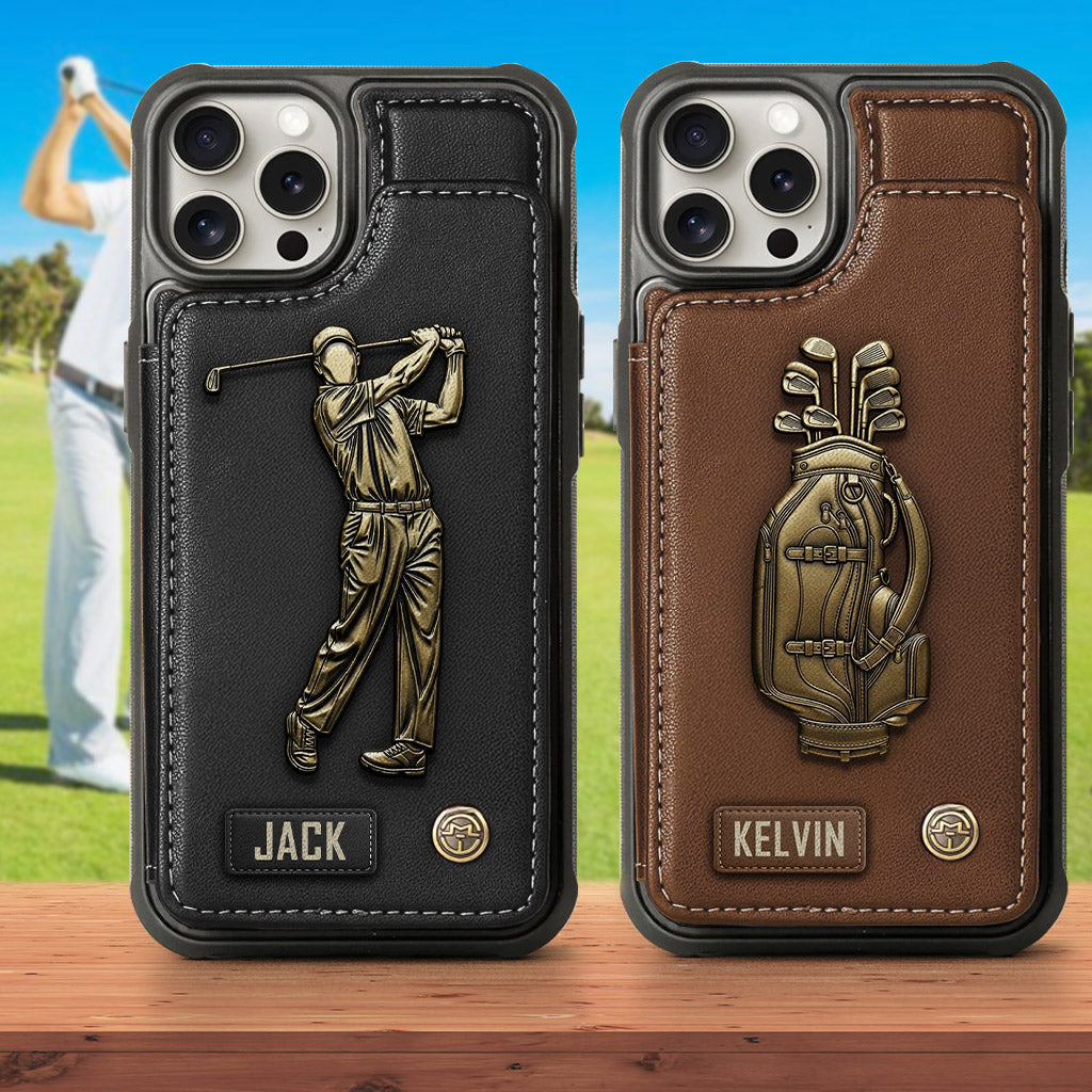 Love Golf - Personalized Golf Wallet Phone Case