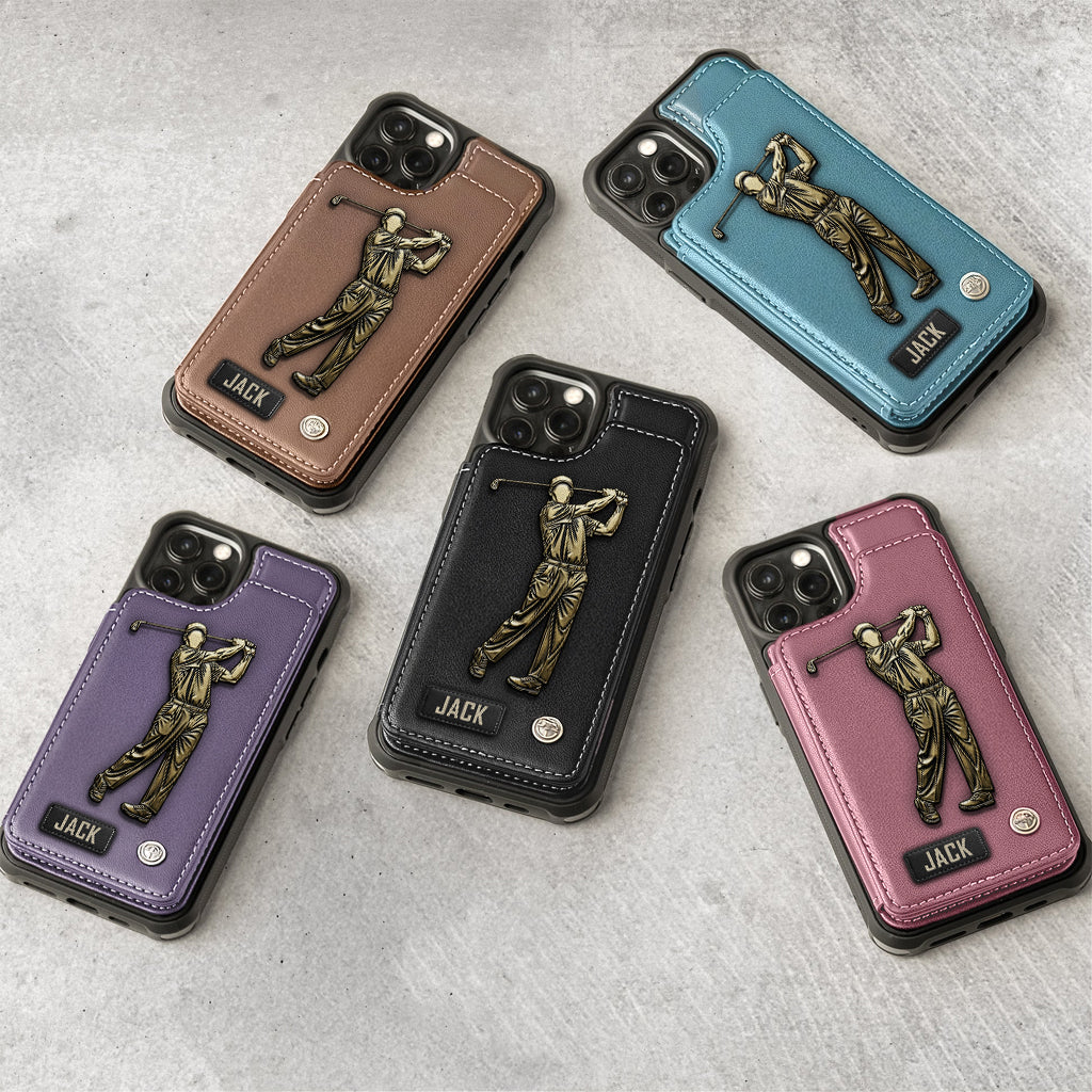 Love Golf - Personalized Golf Wallet Phone Case