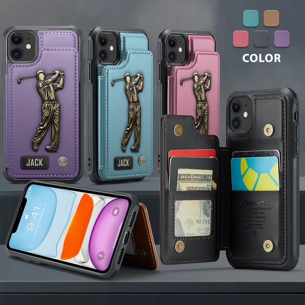 Love Golf - Personalized Golf Wallet Phone Case