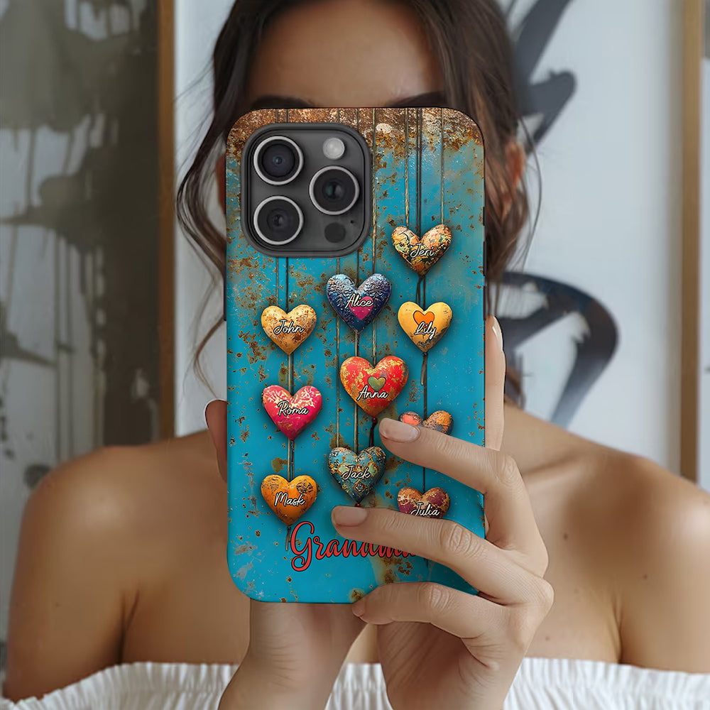 Grandma's Mom's Sweethearts - Personalized Grandma Full Print Phone Case