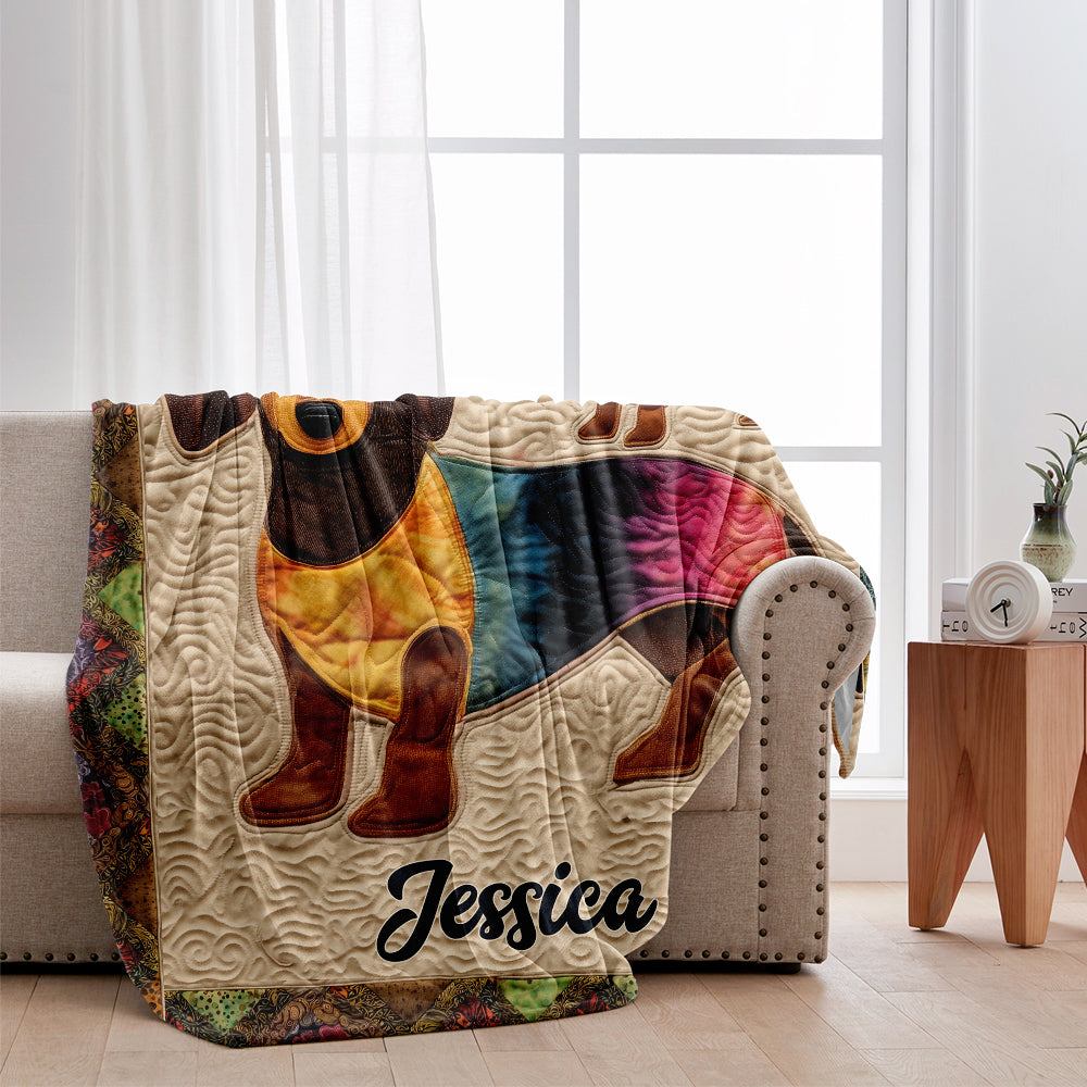 Life Is Better With Dogs - Personalized Dachshund Blanket