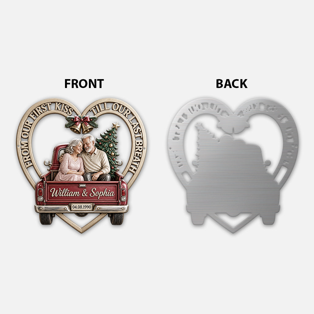 I Love You - Personalized Couple 3D Printed Cut Metal Sign