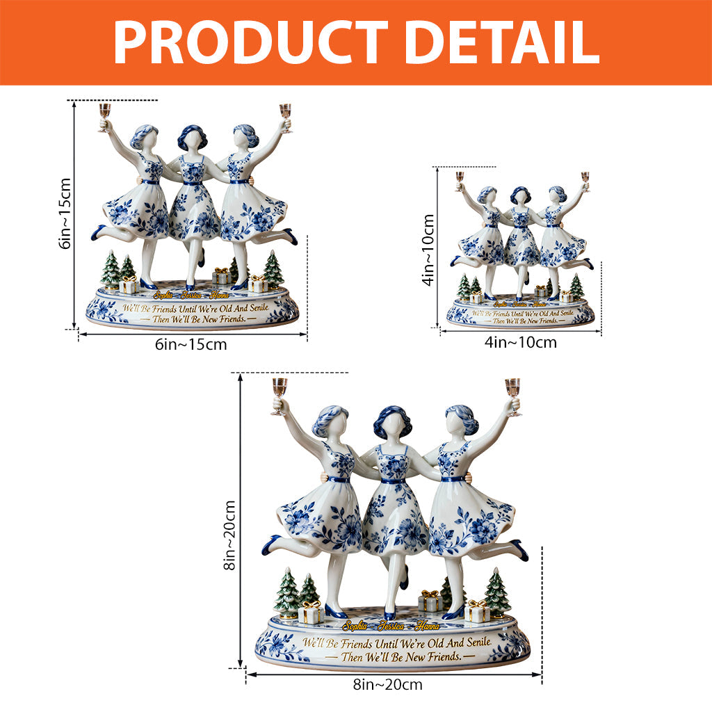 We Will Be Friends - Personalized Bestie Custom Shaped Acrylic Plaque