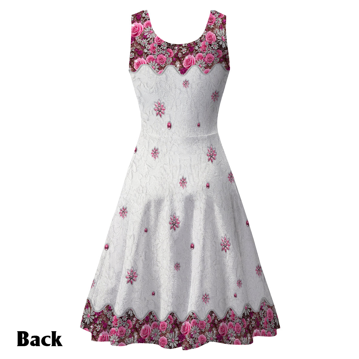 Be a Flamingo In a Flock of Pigeons - Personalized Flamingo Sleeveless Dress