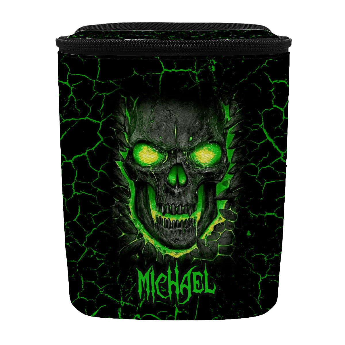 F Around And Find Out - Personalized Skull Portable Car Trash Can/ Organizer