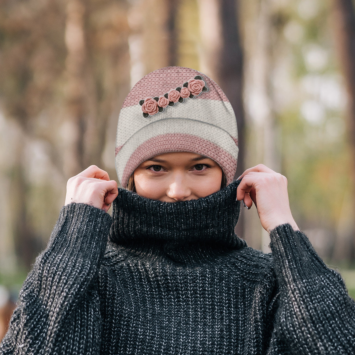 Baking Lover - Personalized Baking Beanie Hat With Patches