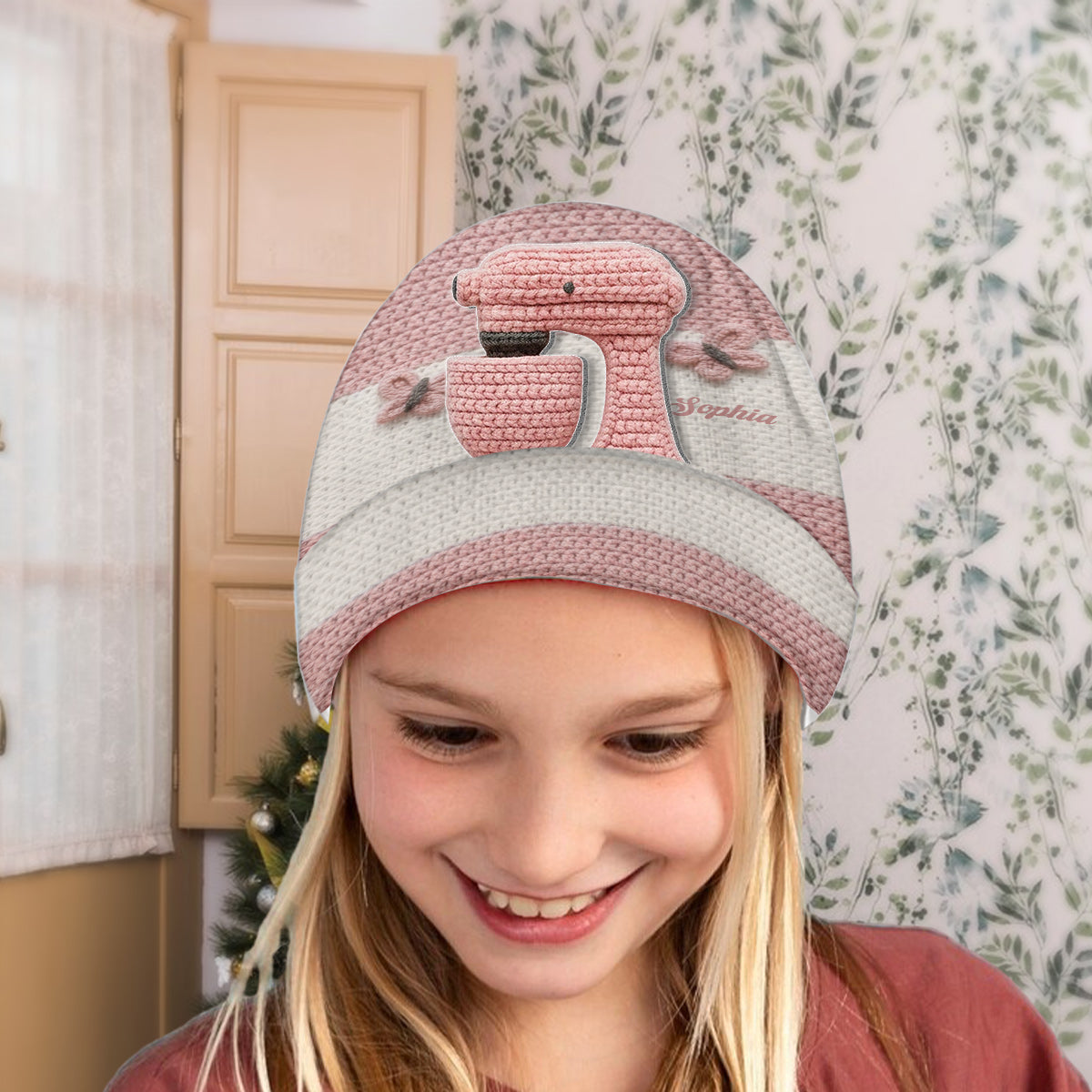 Baking Lover - Personalized Baking Beanie Hat With Patches