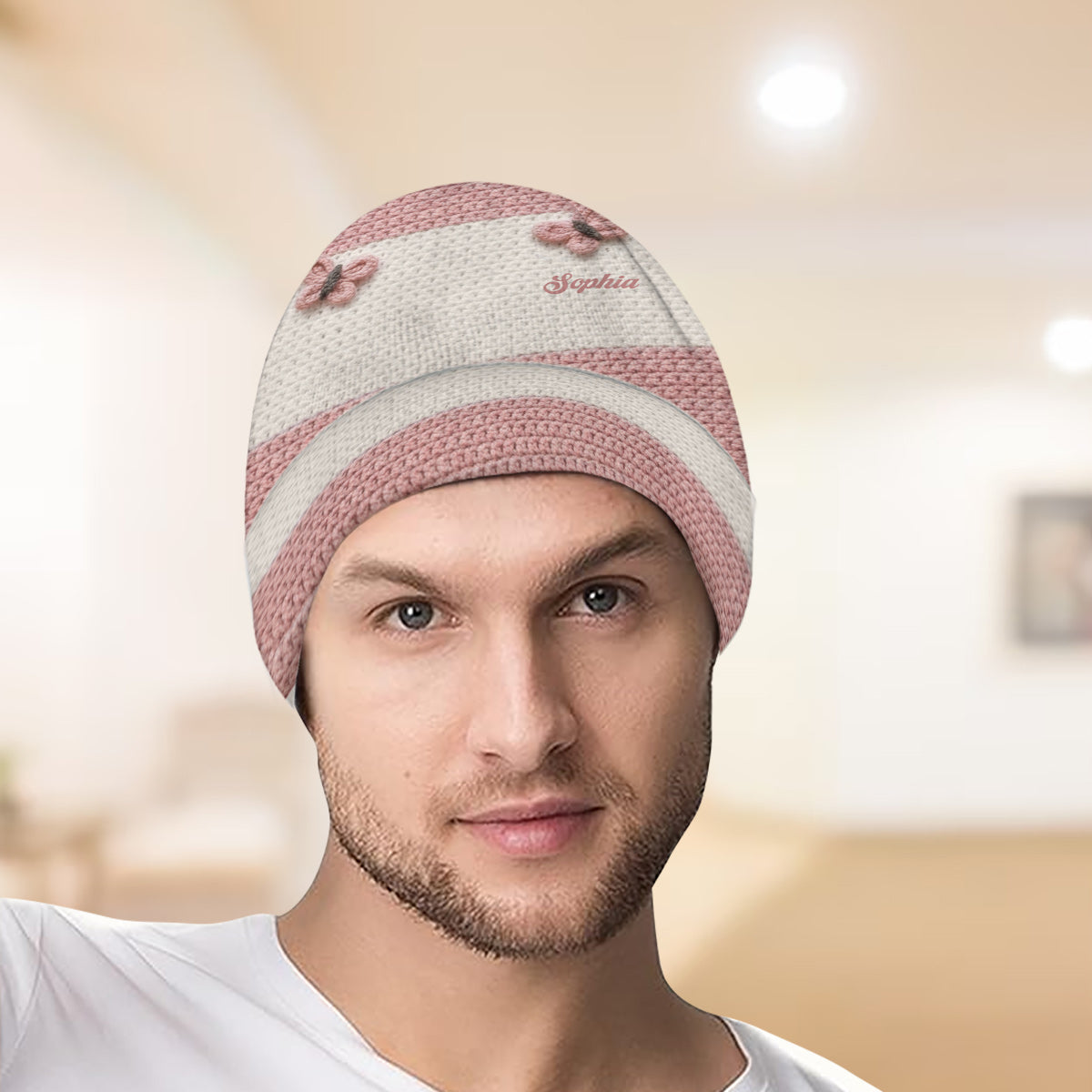 Baking Lover - Personalized Baking Beanie Hat With Patches