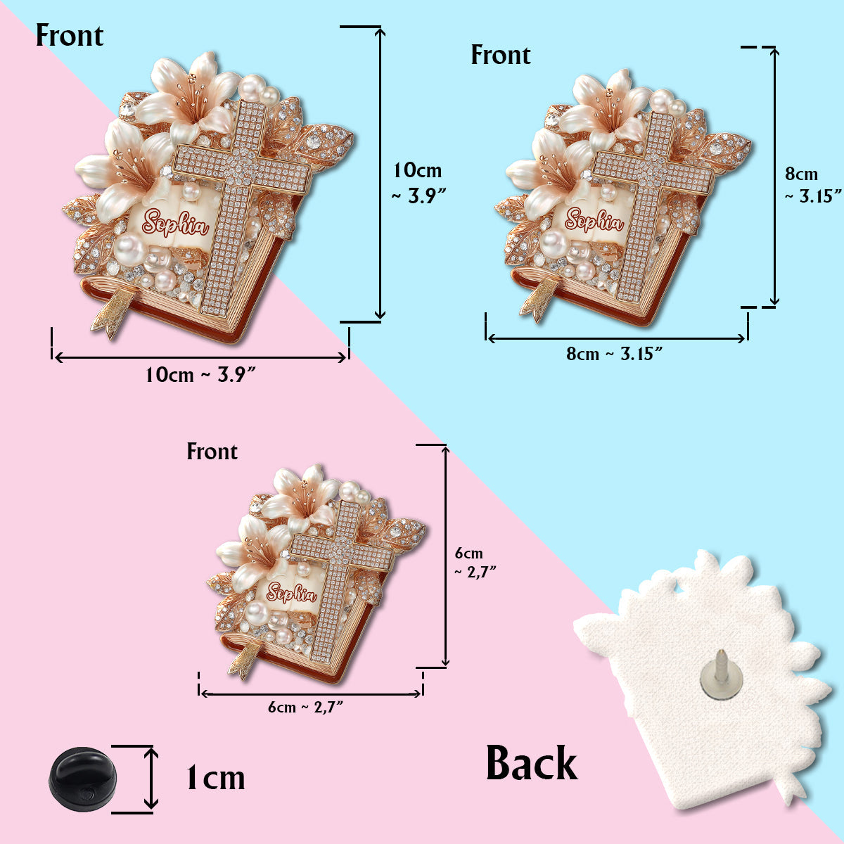 Believe - Personalized Christian Pin