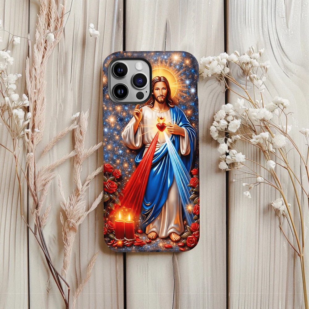 Sacred Heart of Jesus - Personalized Christian Full Print Phone Case