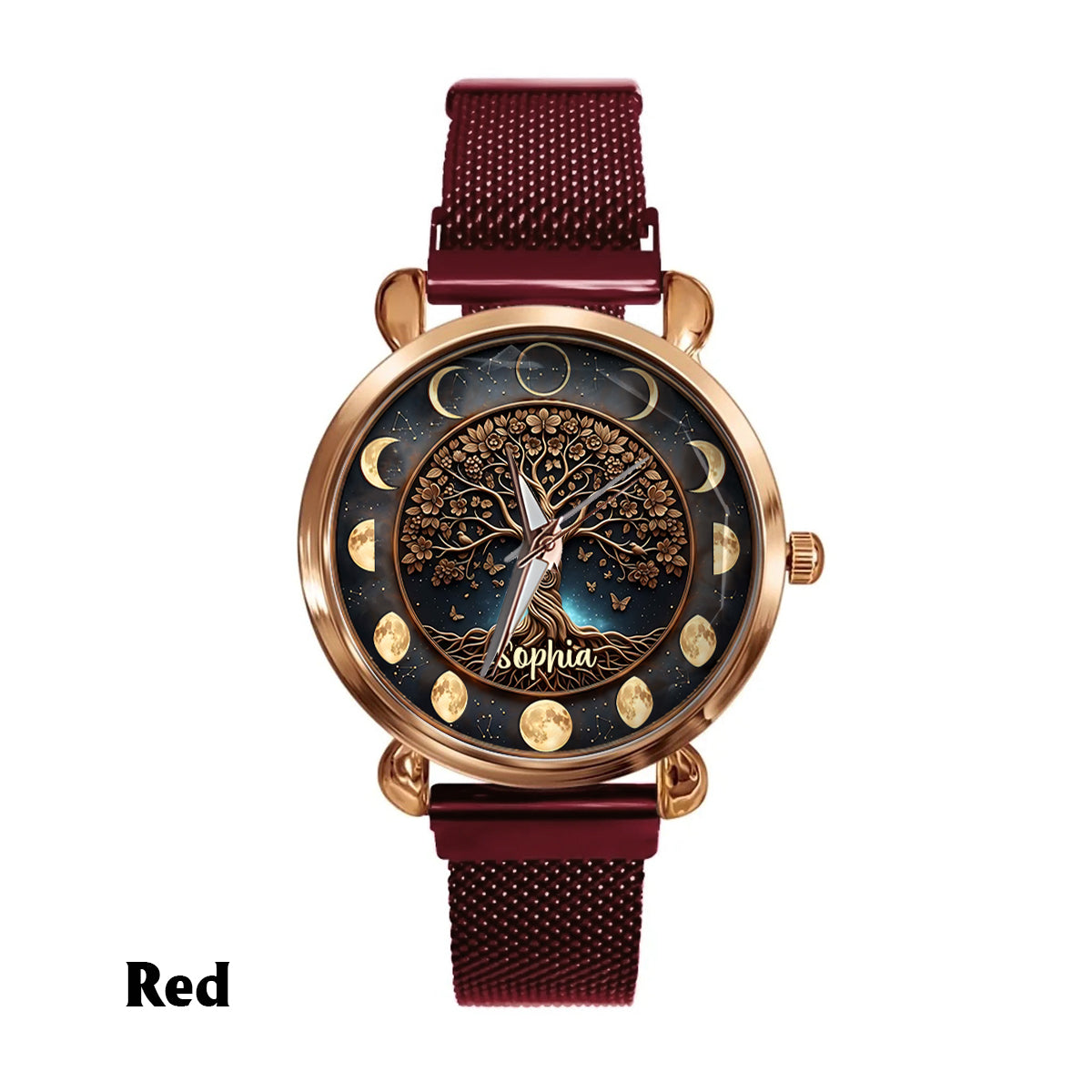 Moon Phase - Personalized Witch Women Hand Watch