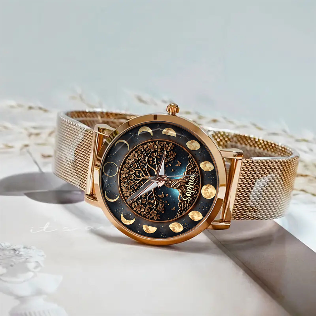 Moon Phase - Personalized Witch Women Hand Watch