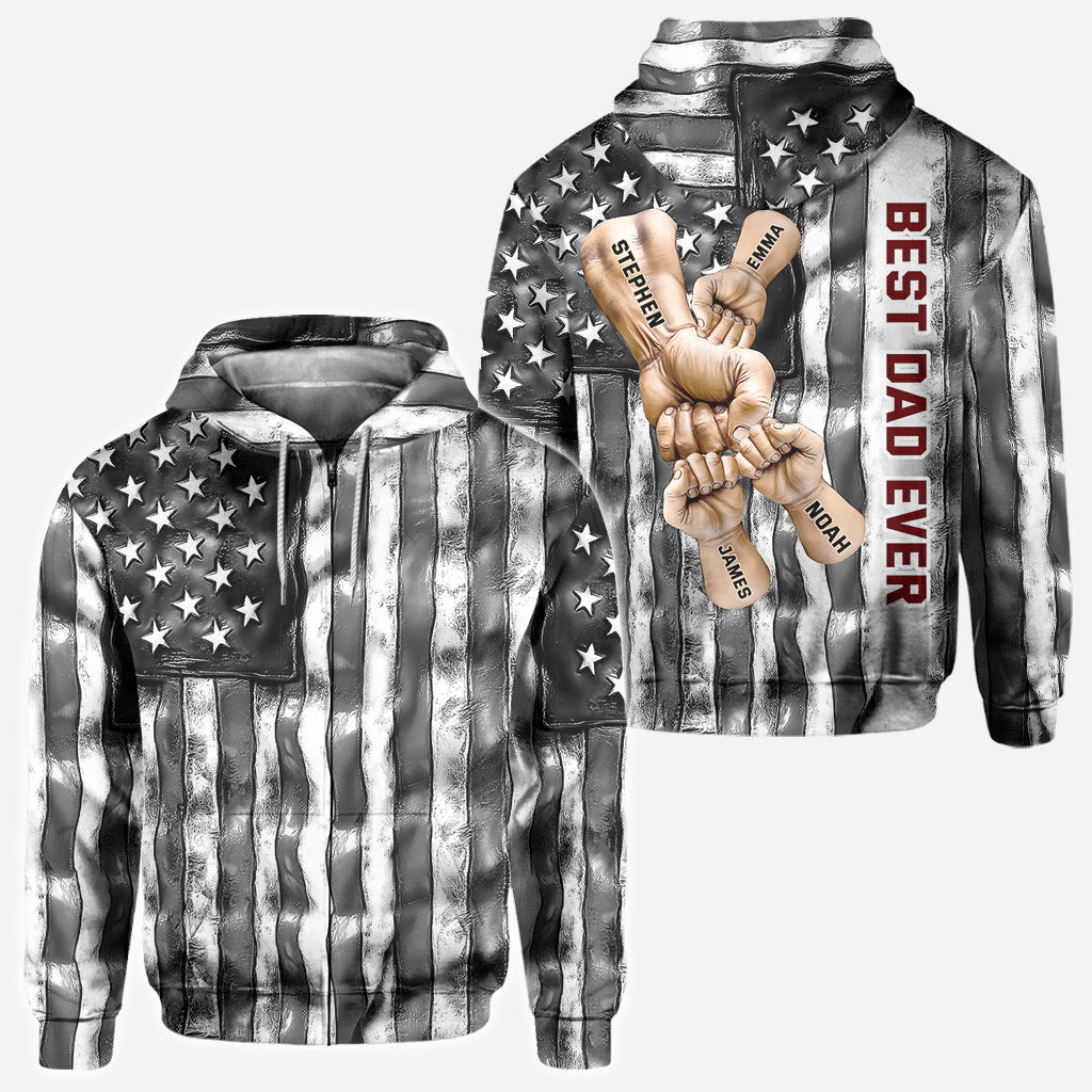 Best Dad Ever - Personalized Father All Over Shirt