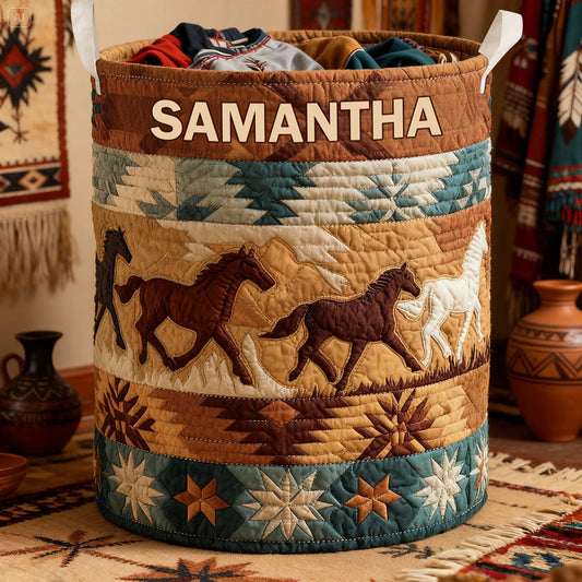 The Spirit Of The Wild - Personalized American Indian Storage Basket