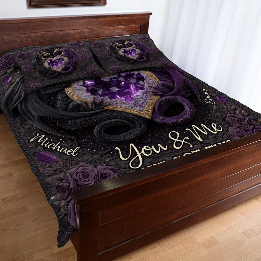 You & Me We Got This - Personalized Dragon Quilt Set