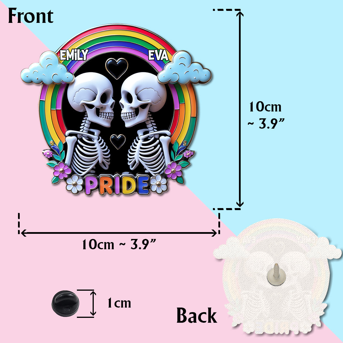 Be Kind Be Proud - Personalized LGBT Support Pin