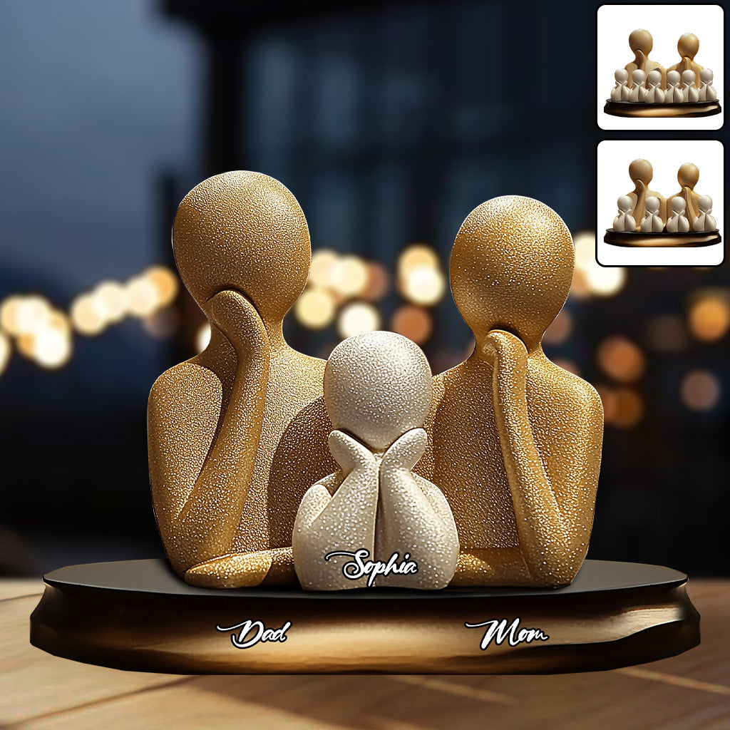 Family Forever - Personalized Family Custom Shaped Acrylic Plaque