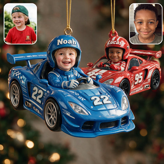 Custom Any Photo Kid Car Toys - Personalized Kid Premium 3D Ornament