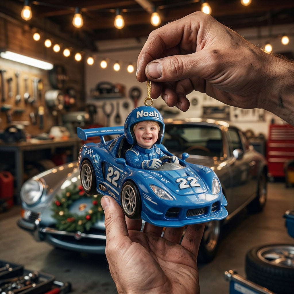 Custom Any Photo Kid Car Toys - Personalized Kid Premium 3D Ornament